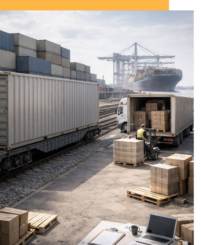 Мультимодальные перевозки грузов по миру от 47345 руб