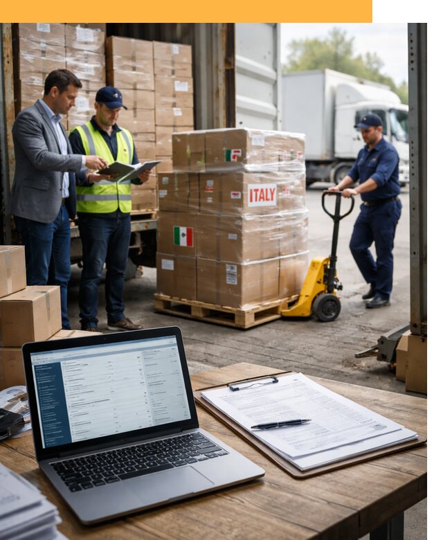 Доставка грузов из Италии: морские и авиаперевозки от 18938