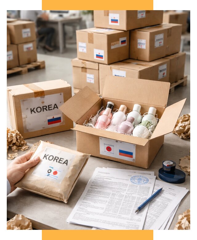 Доставка косметики из Кореи от 8943 р. под ключ | СетСервис-Люб