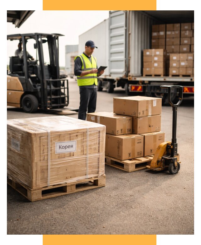 Доставка грузов в Корею из России от 36824 р. | СетСервис-Люб