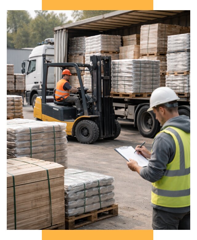 Перевозка строительных материалов от 5787 р. | СетСервис-Люб